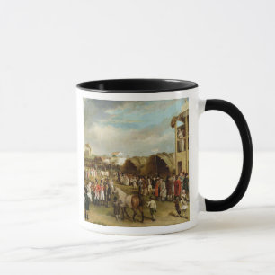 Caneca Uma vista extensiva do Oxford compete (óleo no