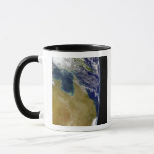 Caneca Uma vista parcial da terra que mostra Austrália
