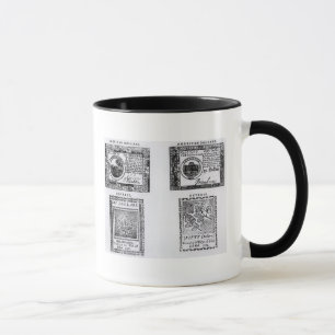 Caneca Umas seis notas de dólar colonial