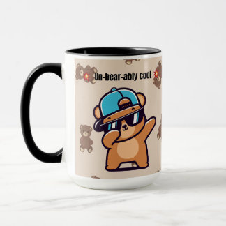 Caneca Un-Bear-ably Cool | Cute Bear Coffee Mug