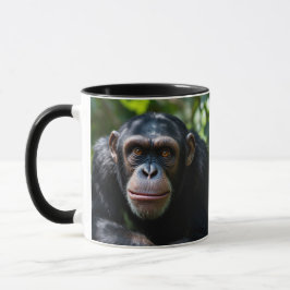 Caneca Un chimpanzé te fixe droit dans les yeux.