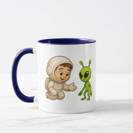 Caneca Un martien et l'enfant cosmonaute