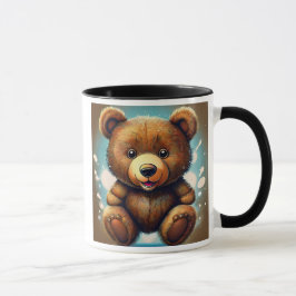 Caneca Un nounours très mignon en peluche.