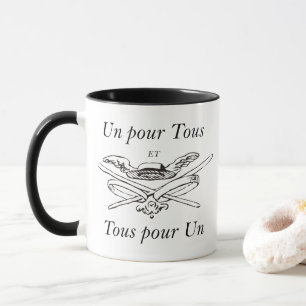 Caneca Un pour Tous et Tous pour un - Trois Mousquetaires