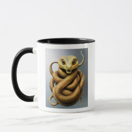 Caneca Un serpent majestueux enroulé.
