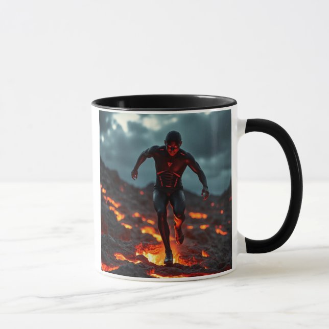 Caneca Un terrain volcanique en fusion.  (Direita)