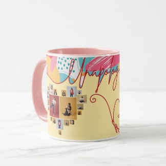 Caneca Unapologetic Personalized Feminine Photo Collage