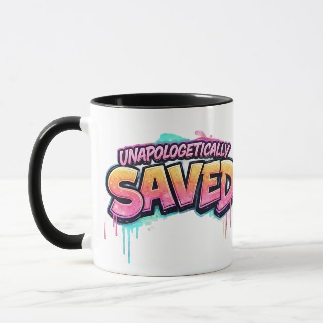 Caneca Unapologetically Saved Mug (Esquerda)