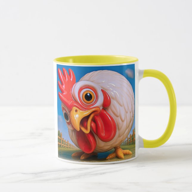 Caneca Une poule curieuse (Direita)