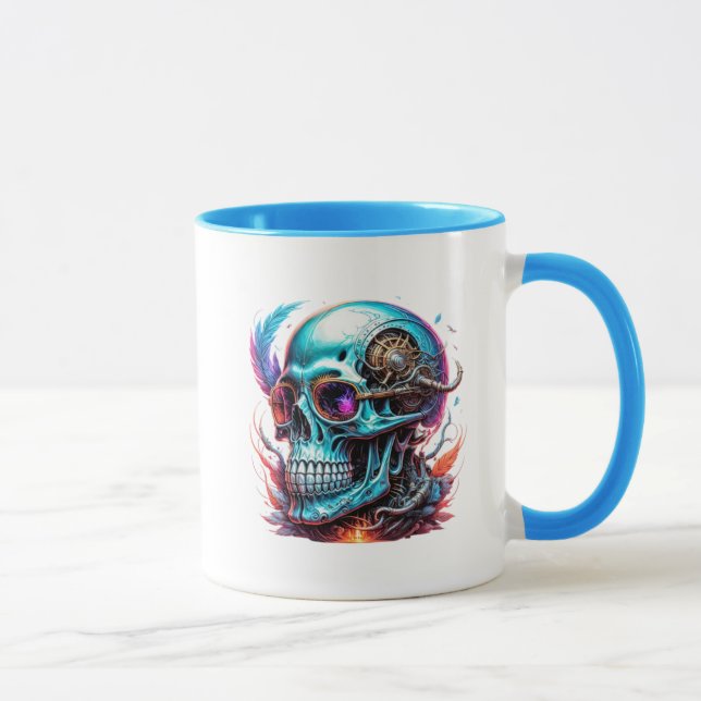 Caneca Une tête de mort originale. (Direita)
