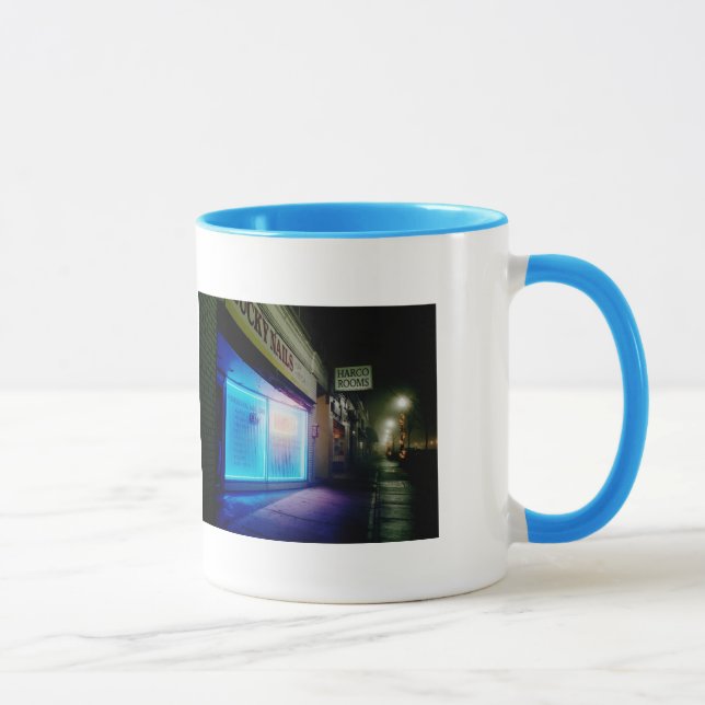 Caneca Unhas afortunadas - azul legal no dobro da noite (Direita)