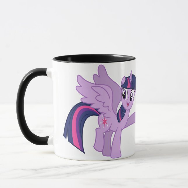 Caneca Unicorn Kitten gatinho Rainbow Coffee Mug (Esquerda)