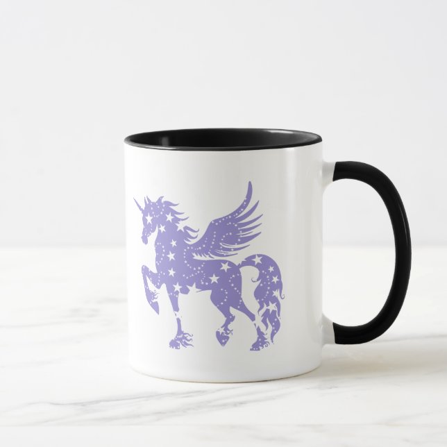 Caneca Unicorn pegasus - Escolher cor de fundo (Direita)