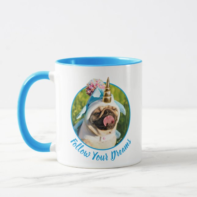 Caneca Unicorn Pug (Esquerda)