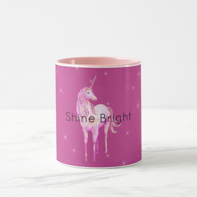 Caneca Unicorn Rosa Dourado Sparkle (Centro)