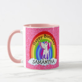 Caneca Unicórnio Feliz NASCIMENTO Rosa Midro