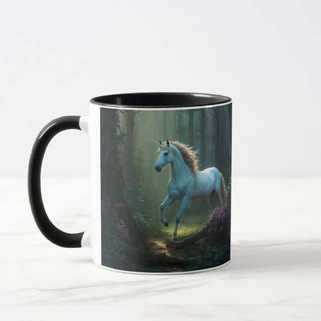 Caneca Unicórnio Mágico em Floresta Encantada (Esquerda)