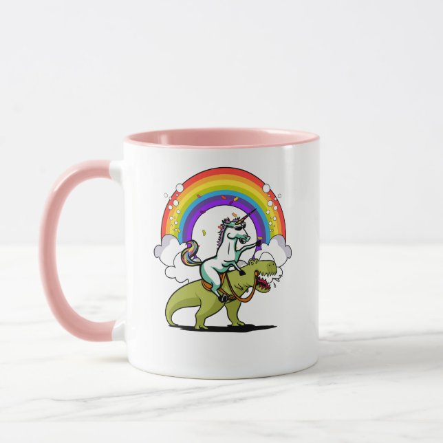 Caneca Unicórnio que monta o arco-íris mágico do (Esquerda)
