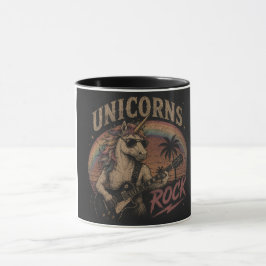 CANECA UNICÓRNIOS TOCAM ROCK