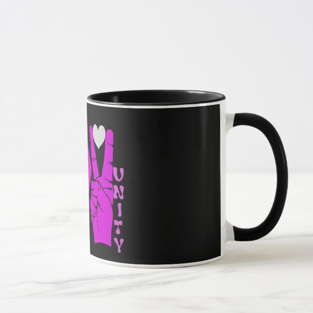 Caneca Unidade,Amor e Paz,Alternância_ (Direita)