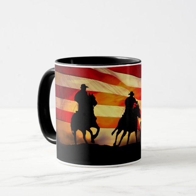Caneca Unidade de Bovinos Ocidental do País Cowboy (Frente Esquerda)