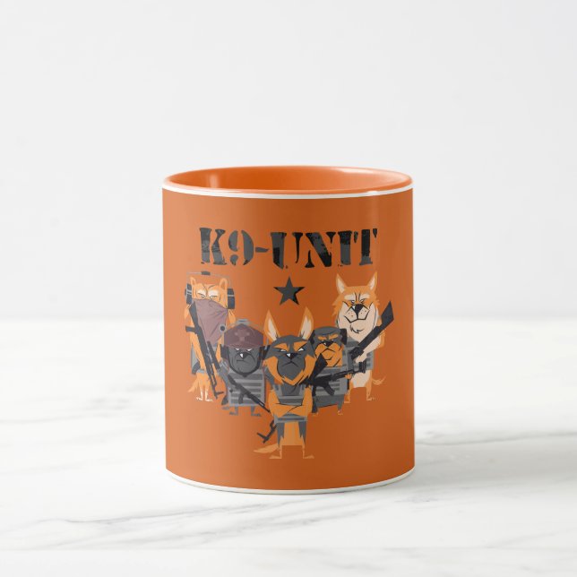 Caneca Unidade de Cachorro da Polícia do Reino Unido (Centro)