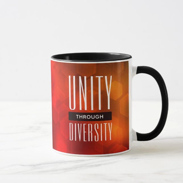 Caneca Unidade na moda através da diversidade (Direita)