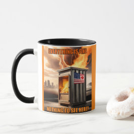 Caneca Unidade Norte-Americana: Aumentando na fumaça