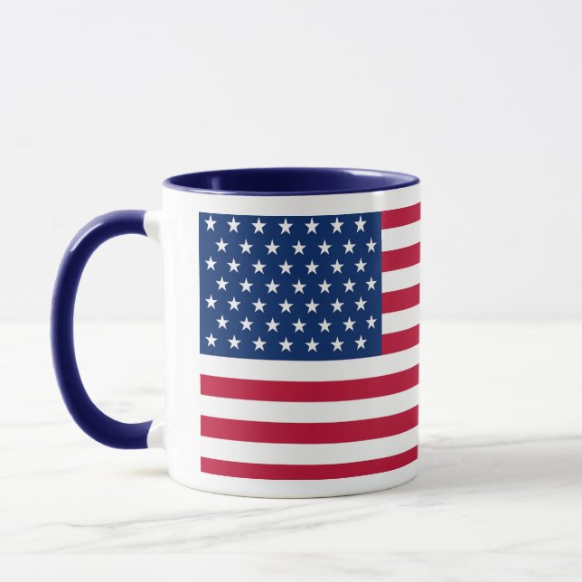 Caneca United States Flag Custom Mug - Flag of USA (Esquerda)