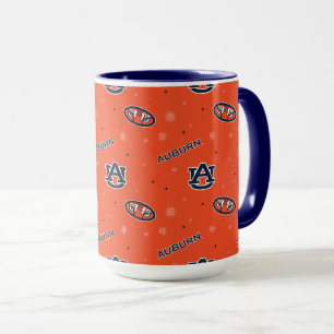Caneca Universidade Auburn   Padrão de Feriado