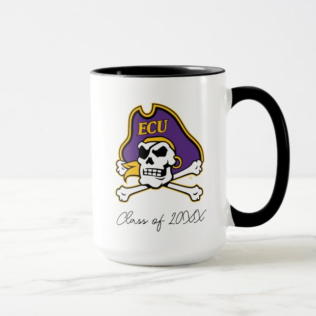 Caneca Universidade da Carolina do Leste | Piratas ECU (Direita)