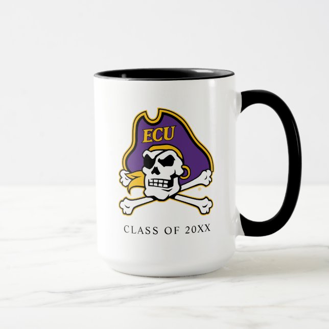 Caneca Universidade da Carolina do Leste | Piratas ECU (Direita)