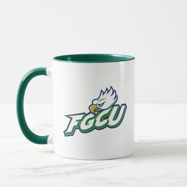 Caneca Universidade da Costa do Golfo da Flórida | FGCU E (Esquerda)