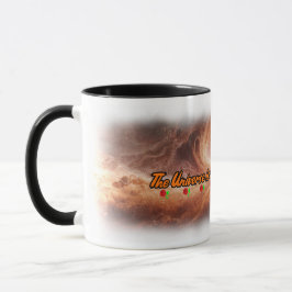 Caneca Universo e Poesia numa Cerâmica Branca