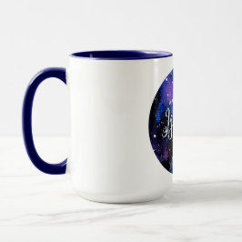 Caneca Universo Púrpura de Watercolor
