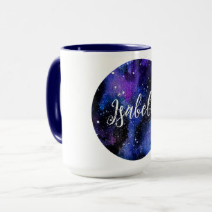 Caneca Universo Púrpura de Watercolor