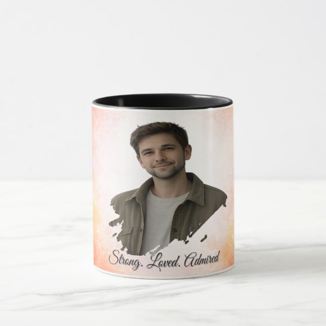 Caneca Upload His Photo- Personalized Custom Gift for Him (Centro)