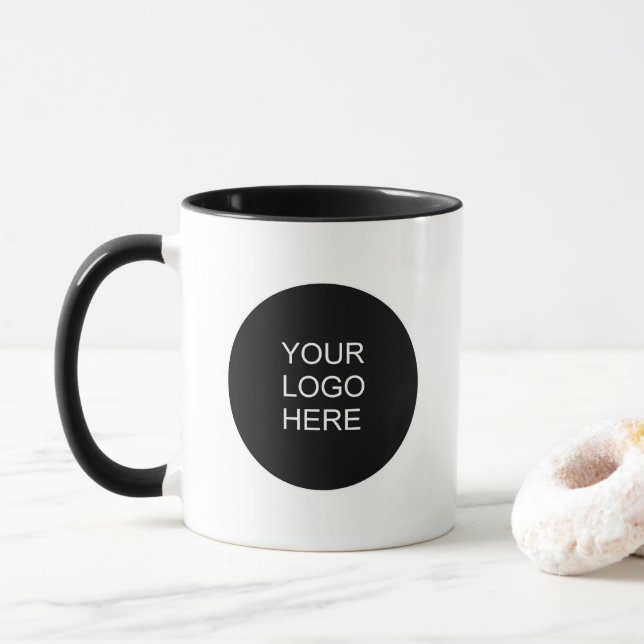 Caneca Upload Your Business Logo Modern Template Combo (Com Donut)