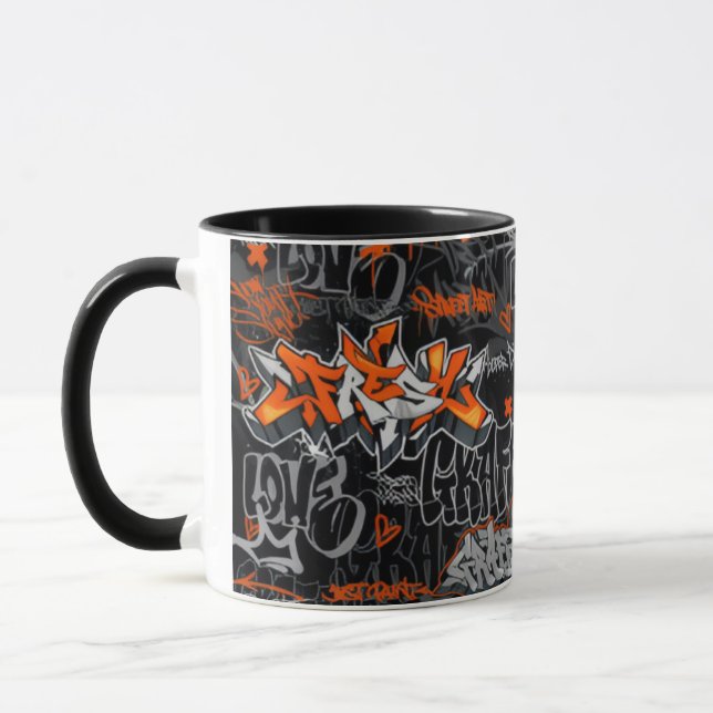 Caneca Urban Street Art Graffiti Collage  (Esquerda)
