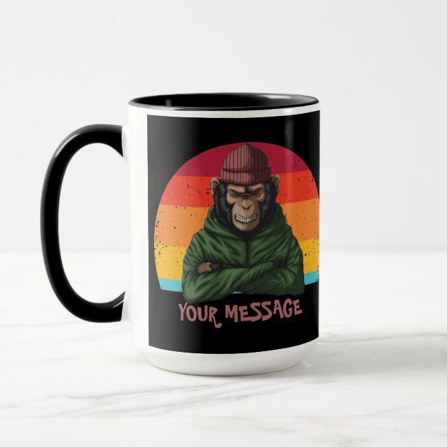 Caneca Urban Warrior Green Monkey (Esquerda)
