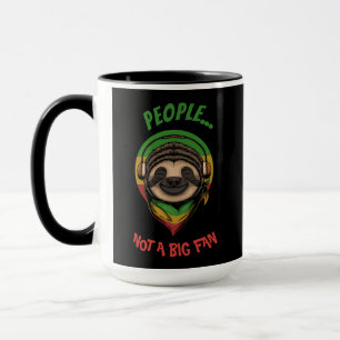 Caneca Urbana Warrior Music Sloth Pessoas não é um grande