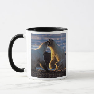 Caneca Ursas polares com filhote ao lado, 1002 costeira