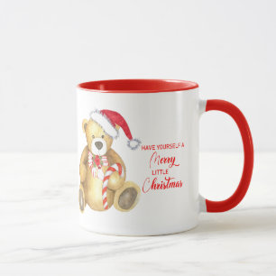 Caneca Ursinho de Natal personalizado Feliz
