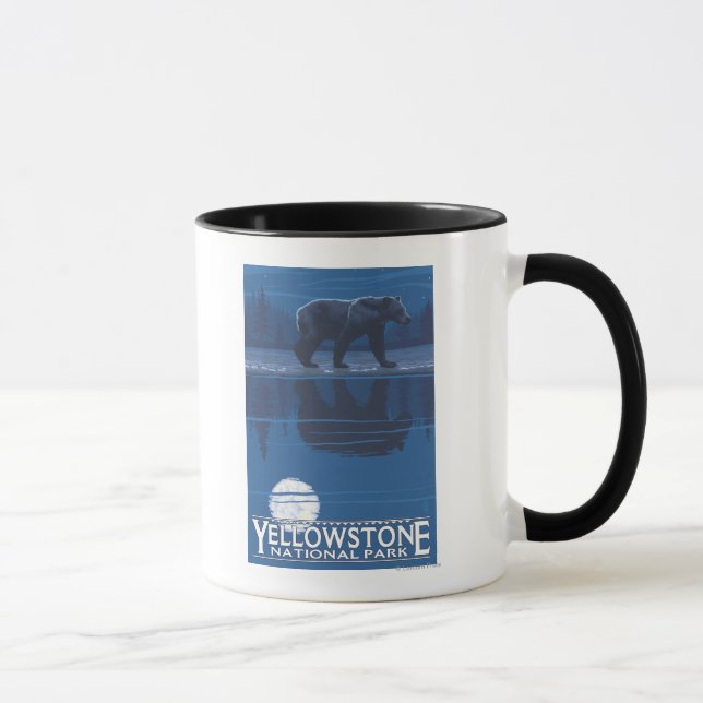 Caneca Urso à Lua - Parque Nacional de Yellowstone (Direita)
