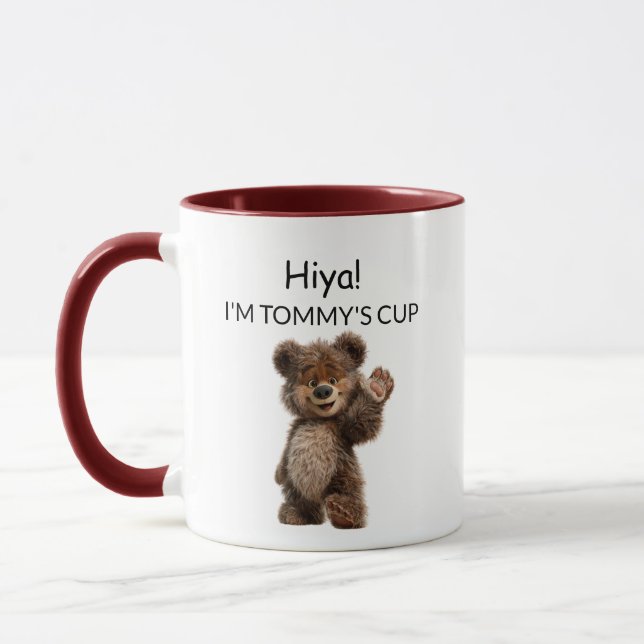 Caneca Urso Bonito Acenando (Esquerda)
