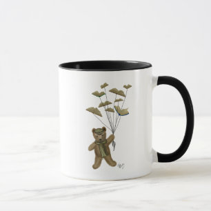 Caneca Urso com Borboletas de Livro
