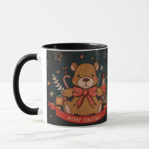 Caneca urso de natal