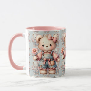 Caneca Urso de Pastel, Segurando Sobremesas para Vestir F