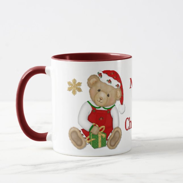 Caneca Urso de Teddy de Natal - Menino (Esquerda)