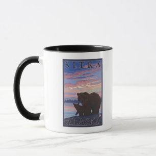 Caneca Urso e Cub - Sitka, Alaska